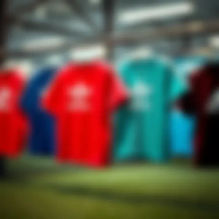 Adidas baby t-shirts displayed in various colors