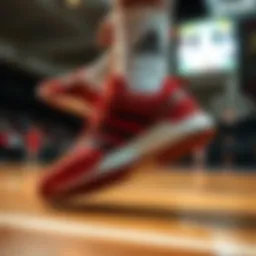 Dynamic performance of Adidas basketball shoes on the court