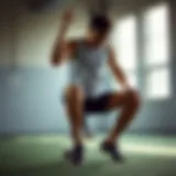 Dynamic athletic pose showcasing comfort and flexibility