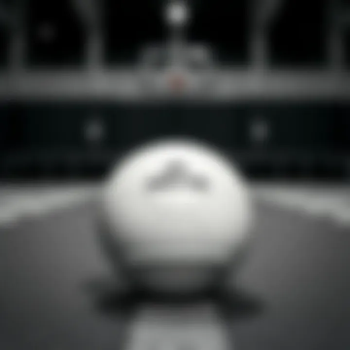 Elegant design of Adidas Niteball in black and white