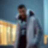 Stylish adidas plush coat showcasing its unique design