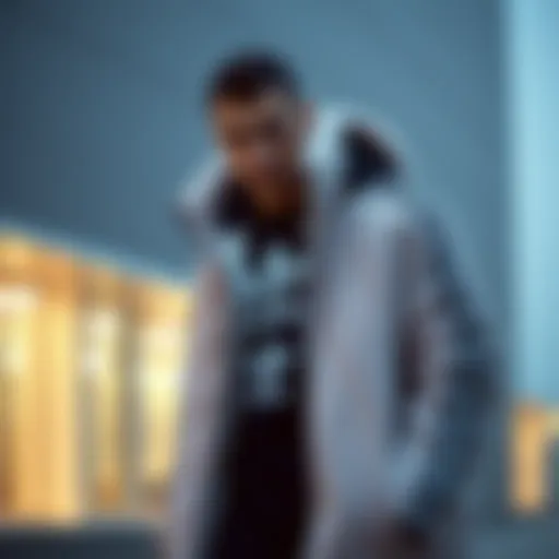 Stylish adidas plush coat showcasing its unique design