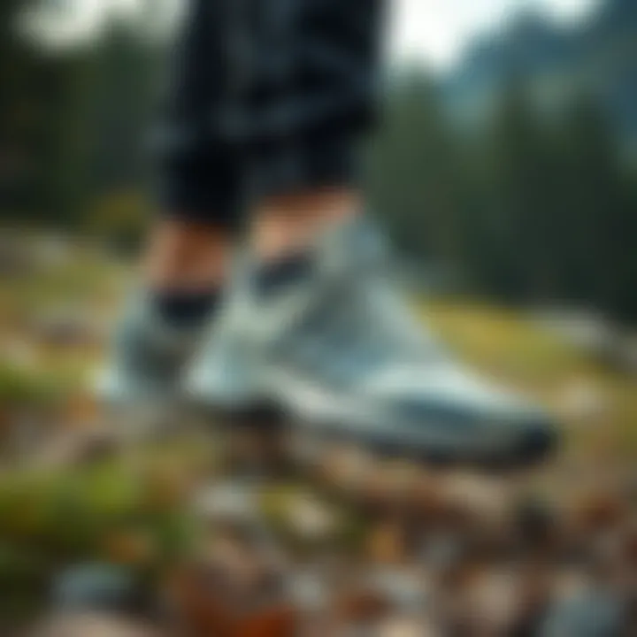 Functionality of Adidas Terrex in Nature Adidas Terrex shoes in an outdoor setting, highlighting their functionality in nature.