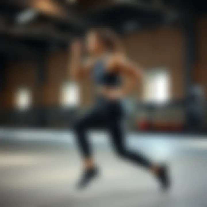 Dynamic performance of Air 270 React in action during a workout