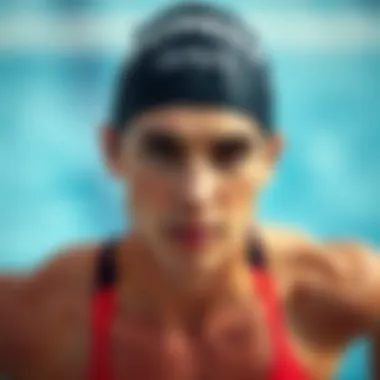 Athlete wearing a swim cap, illustrating functionality in sports