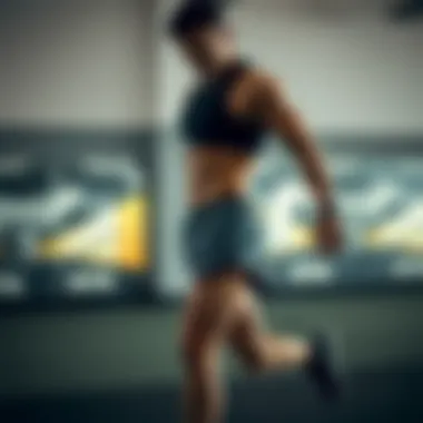 Athlete performing with bermude shorts during a workout