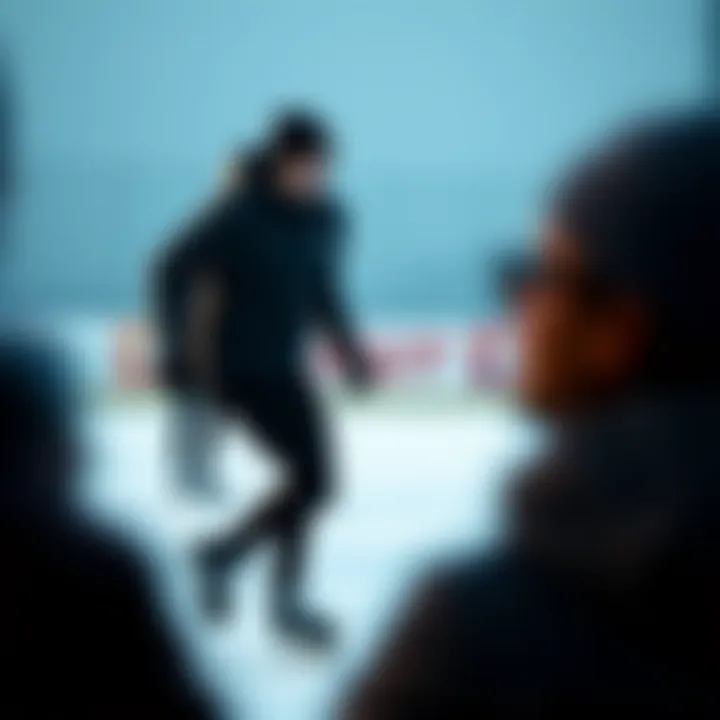 Athleticism and Artistry on Ice An athlete showcasing skill and grace on the ice.