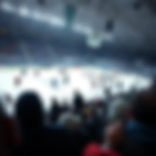 A captivating ice rink showcasing a thrilling competition.