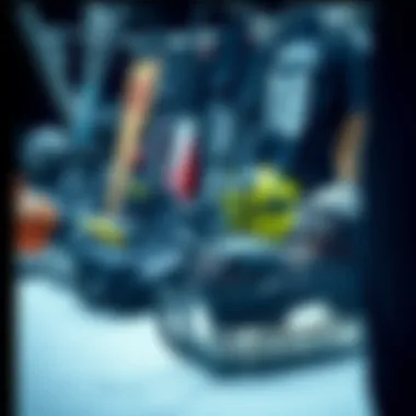 Essential Equipment for Ice Sports A display of diverse ice sports equipment.