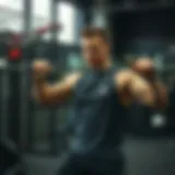 Demonstration of proper cable curl technique