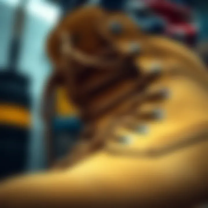 Close-up of high-quality materials used in Colorado boots