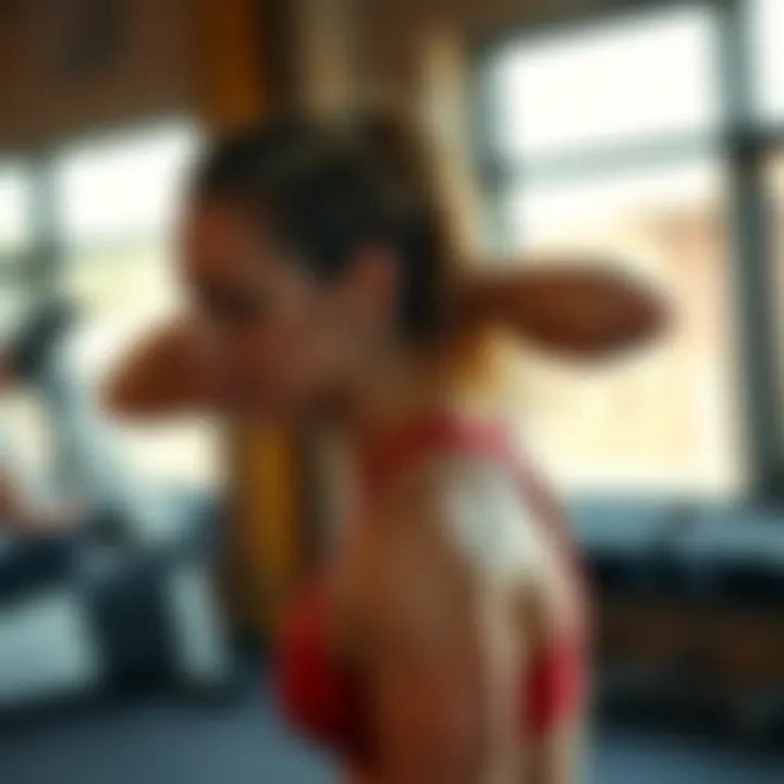 Correct posture during exercise to prevent injury