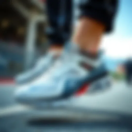 Dynamic sports footwear showcasing innovative design