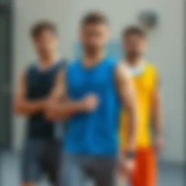 Diverse color options for half-sleeve vests