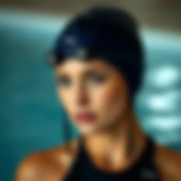 Elegant swimming cap design showcasing style and performance