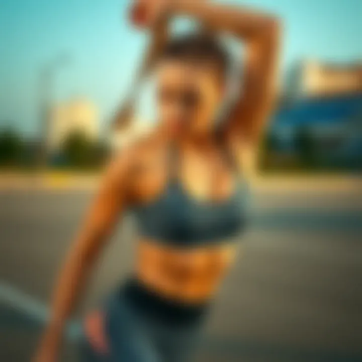 Dynamic workout attire showcasing flexibility and style