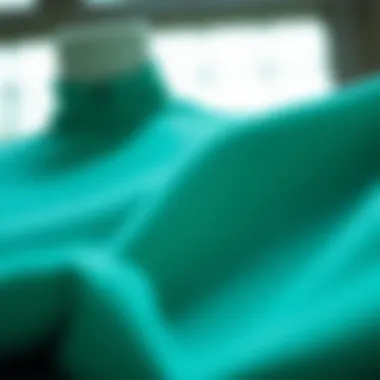 Variety of fitness clothing materials emphasizing comfort and breathability