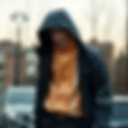 Stylish rain jacket suitable for outdoor sports