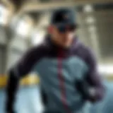 Dynamic athlete showcasing cutting-edge sportswear