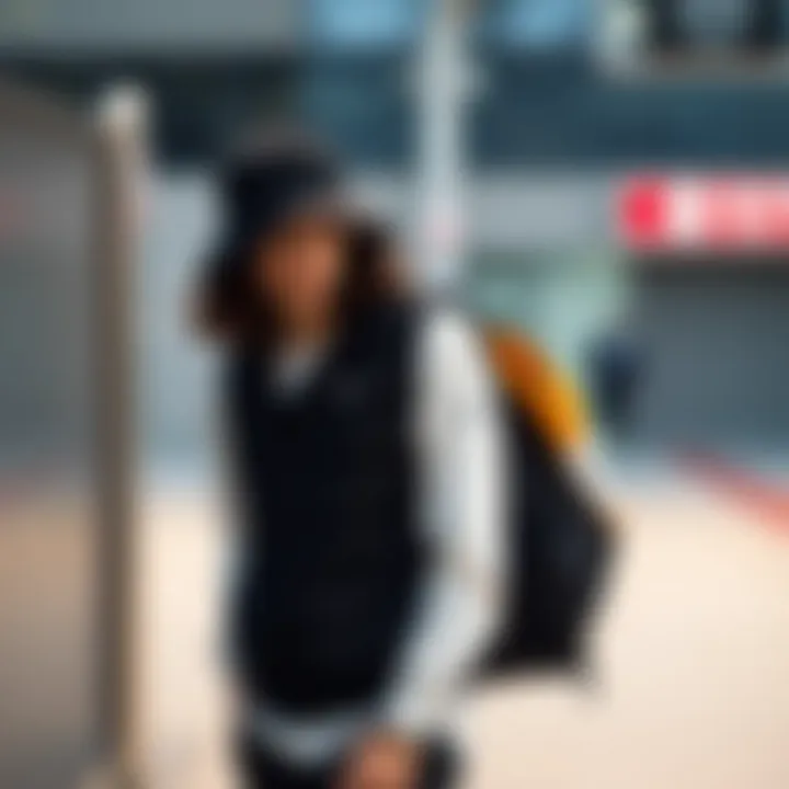 Fashionable layering with a half-sleeve vest