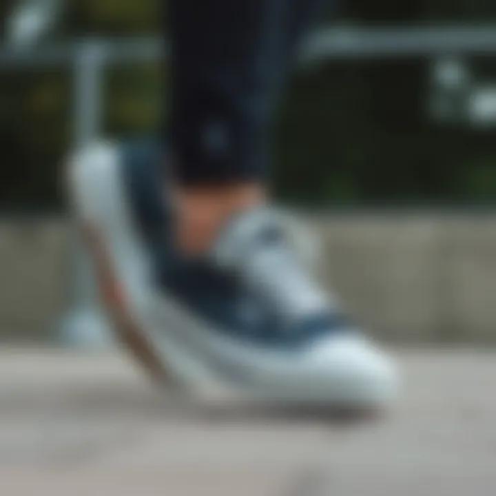 Fashionable outfit pairing with canvas shoes