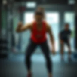 Dynamic workout session showcasing various fitness disciplines