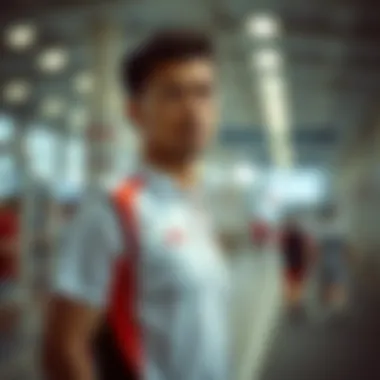 Global marketplace illustrating sports clothing trends