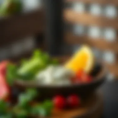 Healthy meal featuring keratin-rich ingredients