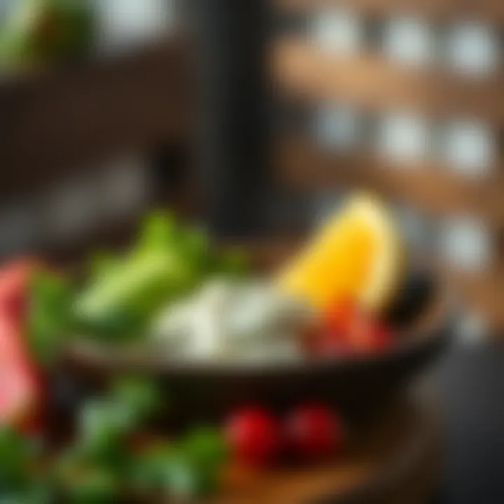 Healthy meal featuring keratin-rich ingredients