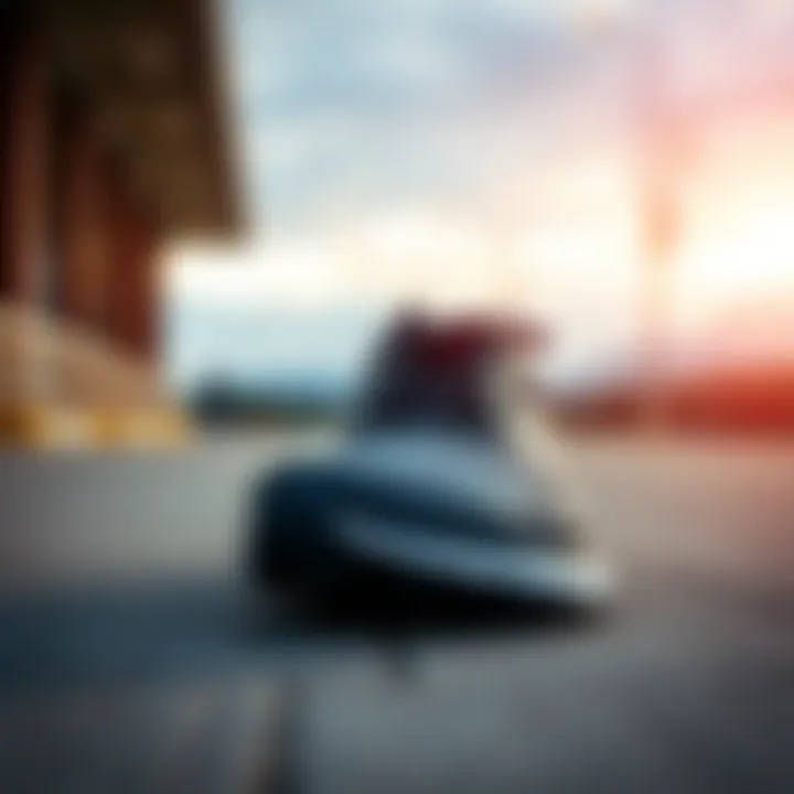 Dynamic running shoes showcasing sleek design