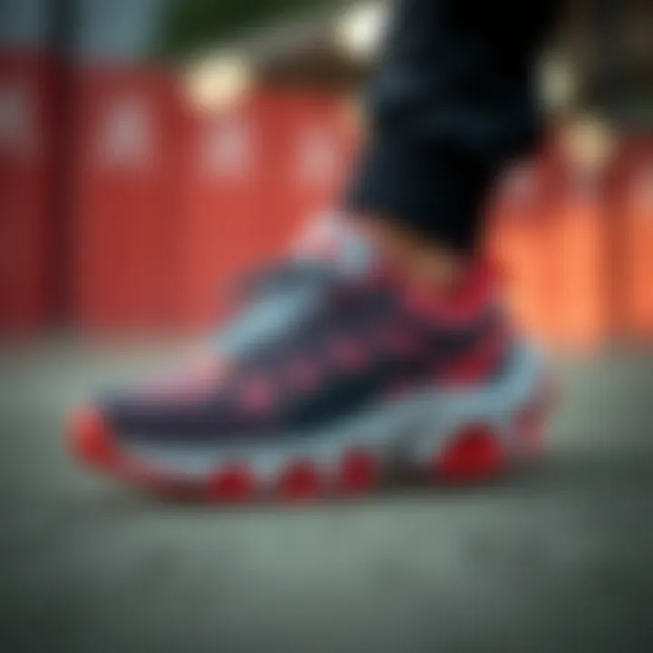 High-performance sports shoes highlighting material quality