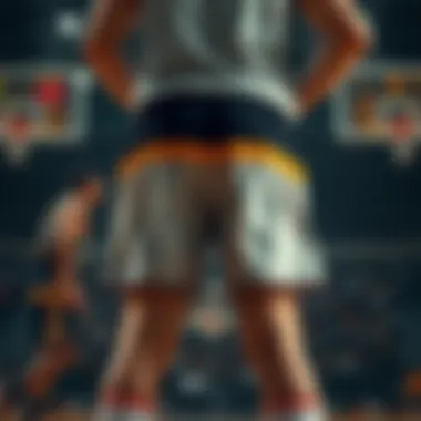 Historical Evolution of Basketball Shorts An infographic illustrating the history and evolution of basketball shorts