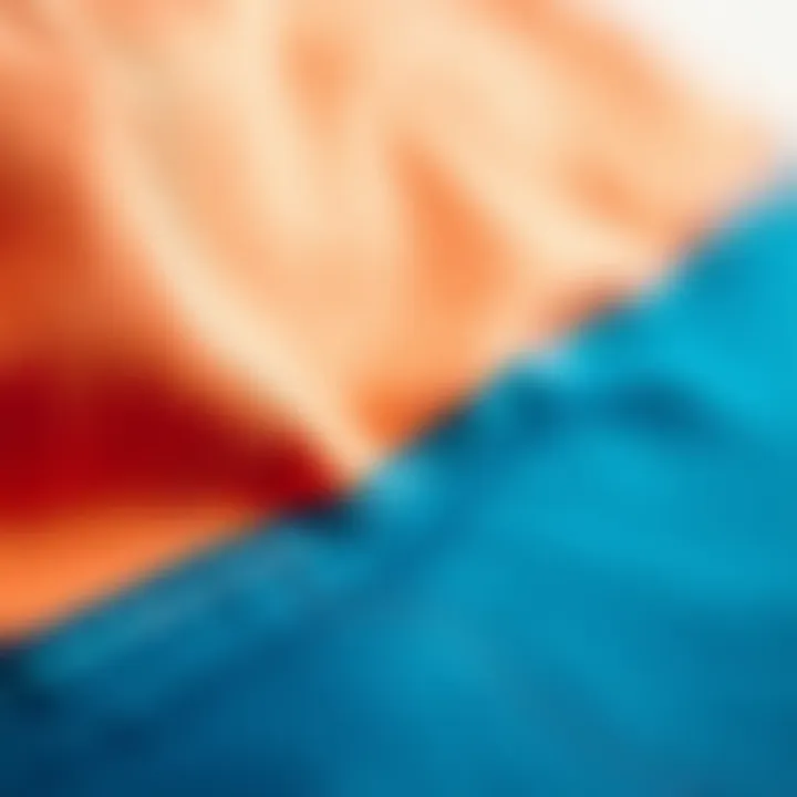 Close-up of innovative fabric technology used in modern sports clothing.