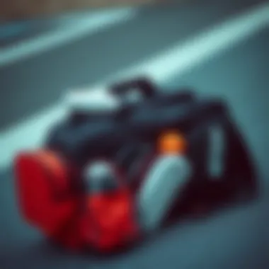 Functional sports bag showcasing various compartments