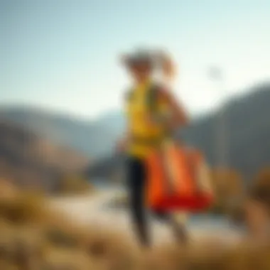 Stylish small sports bag for running