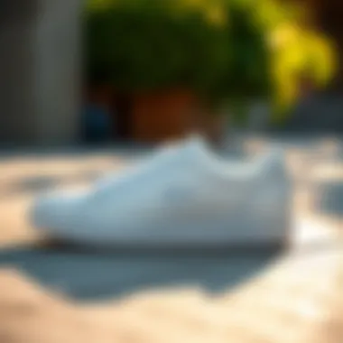 The Elegance of Lacoste White Shoes Elegant white Lacoste shoes on a stylish surface