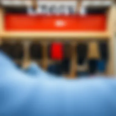 Stylish Lacoste sportswear displayed in a store