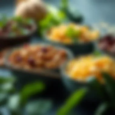 An assortment of legumes and beans in bowls