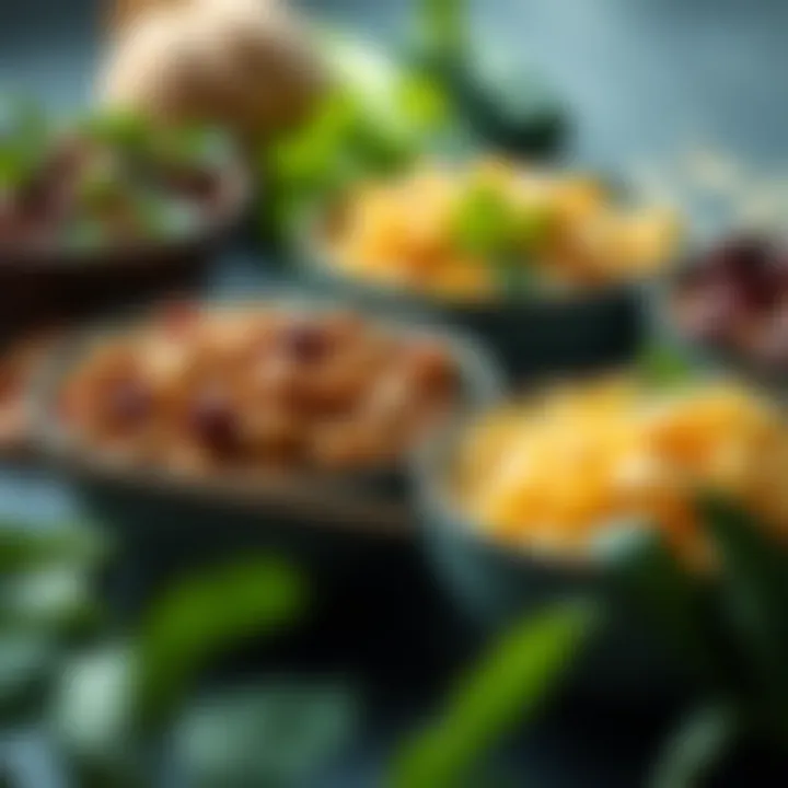An assortment of legumes and beans in bowls