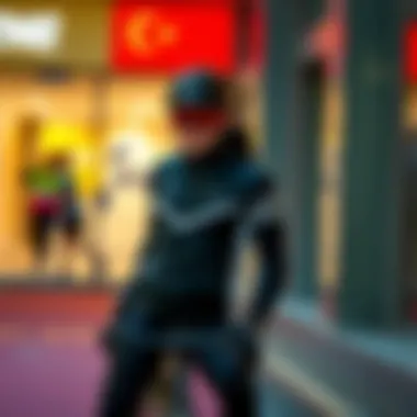 Lite Racer in Contemporary Fashion Stylish Lite Racer clothing showcased in a contemporary fashion setting