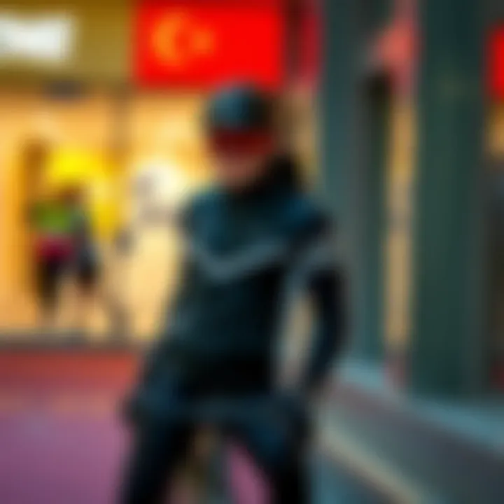 Lite Racer in Contemporary Fashion Stylish Lite Racer clothing showcased in a contemporary fashion setting