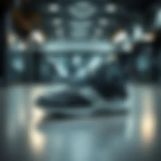 A sleek pair of innovative Lite Racer footwear on a modern gym floor