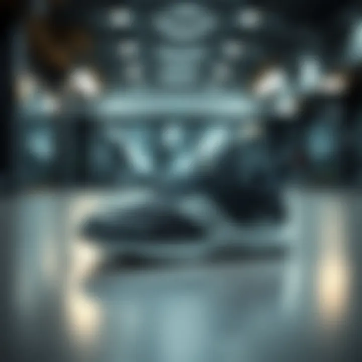 Innovative Lite Racer Footwear A sleek pair of innovative Lite Racer footwear on a modern gym floor