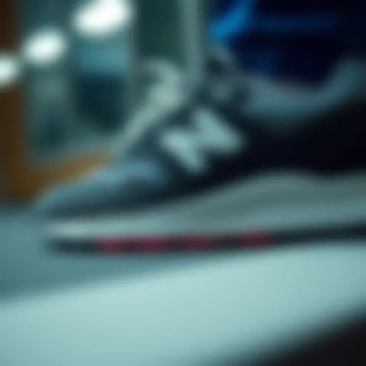 Cushioning Technology of New Balance 501 Close-up of New Balance 501 cushioning technology for comfort