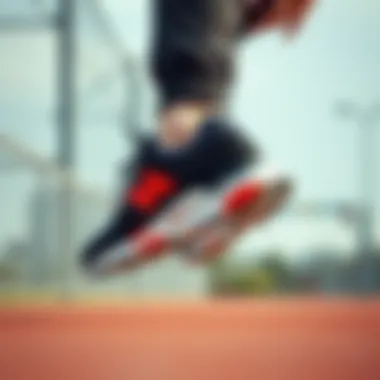 Athletic performance in action with New Balance 530 sneakers