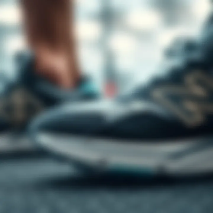 Close-up of the cushioning technology in New Balance 530 for enhanced comfort
