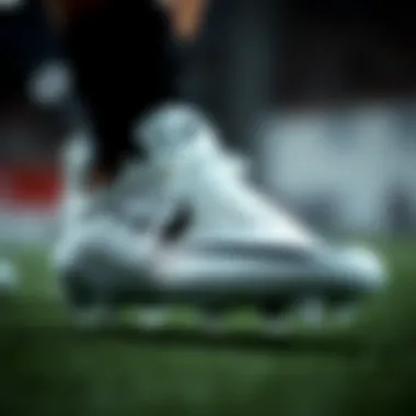 A close-up view of the Nike Air Zoom cleat showcasing its unique design features