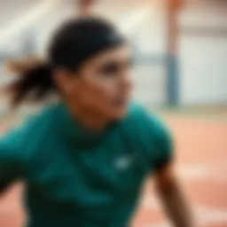 Dynamic athlete showcasing the versatility of Nike bandaj during training.
