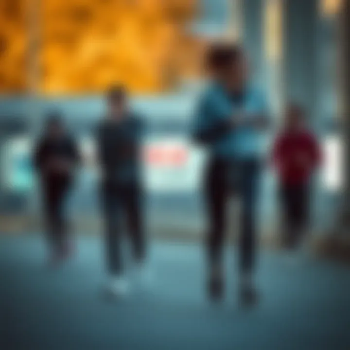 Sporty lifestyle with Nike joggers in action