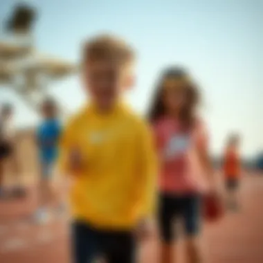 Kids engaged in various sports wearing Nike outfits, highlighting comfort and performance.